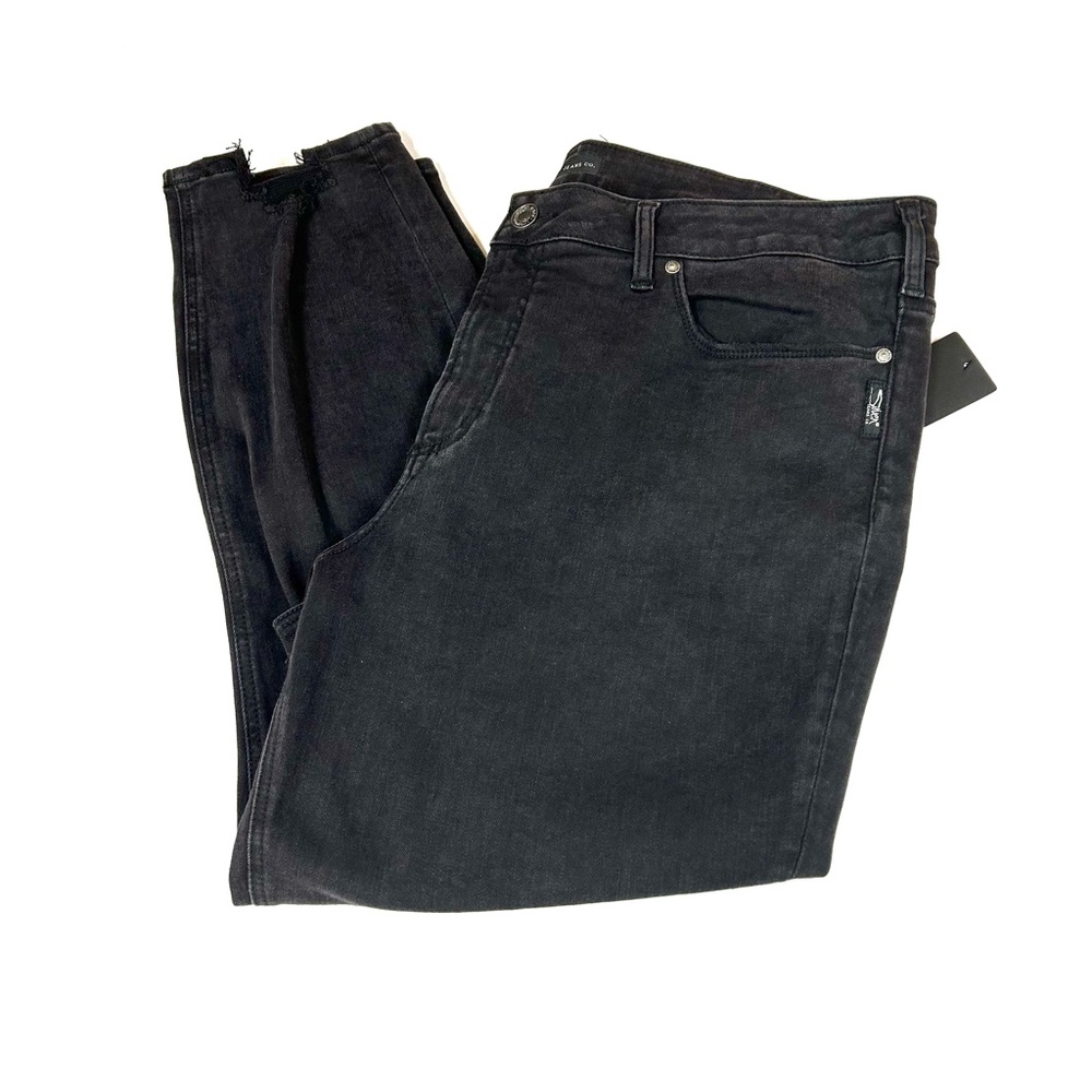 NEW Silver Jeans Women’s Size Sz20/L25 Avery Skinny Crop Black Curvy High #0097